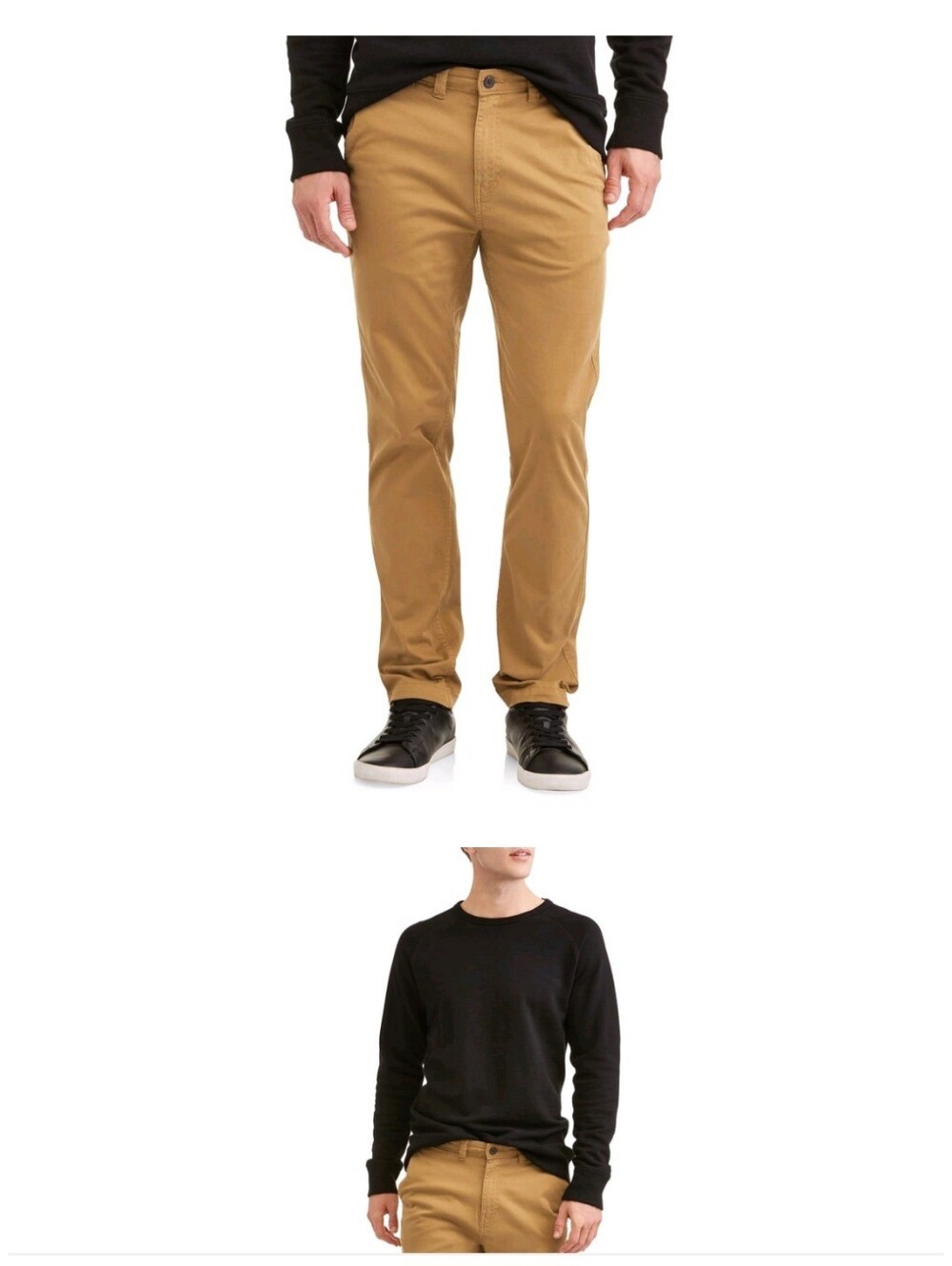 George Mens Casual Chino Pants NWT Slim Fit Trailblazer Brown 38x30